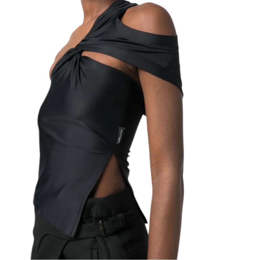 Courreges Tech Jersey Twist Top